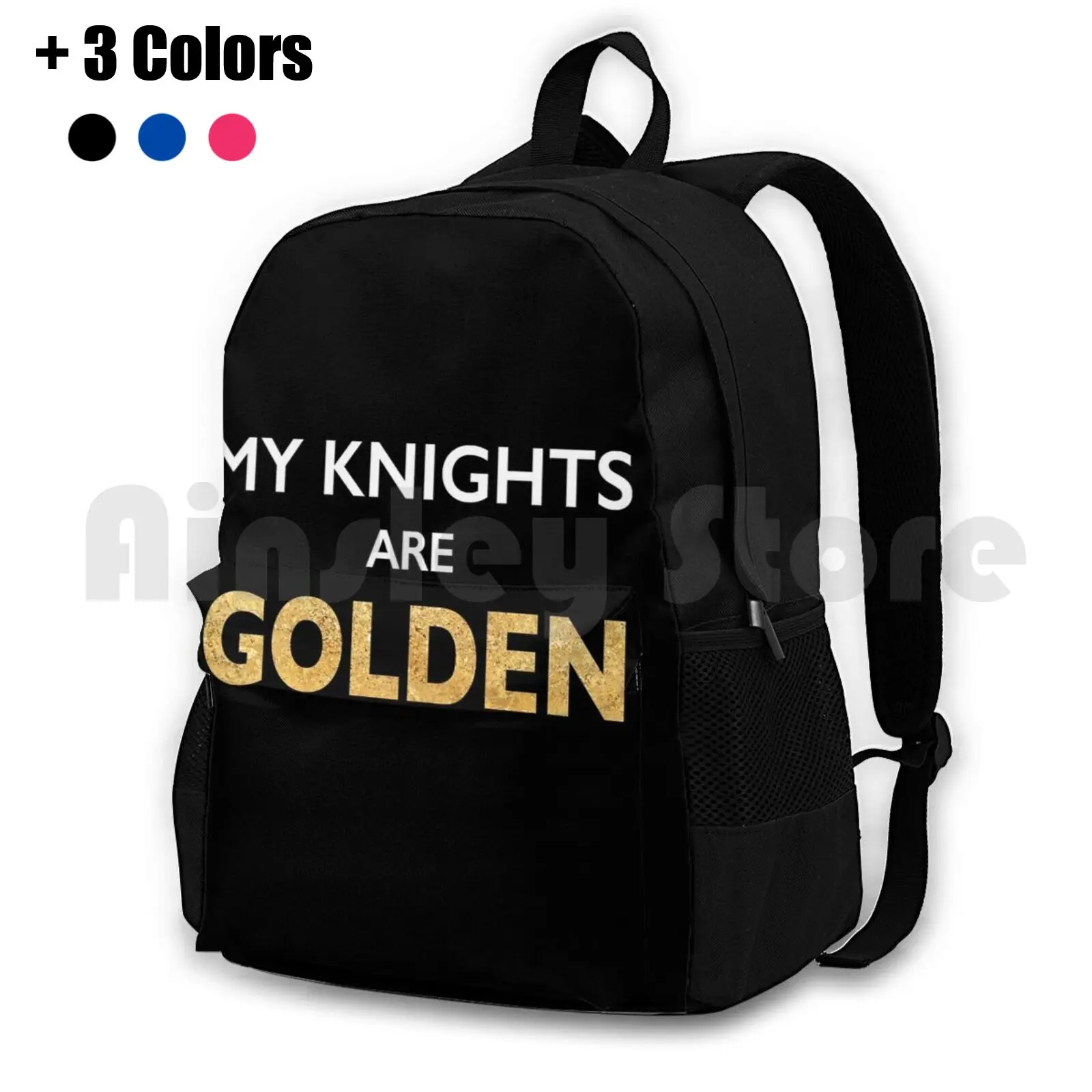 

Tribute To The Las Vegas Golden Knights Outdoor Hiking Backpack Riding Climbing Sports Bag Hockey Golden Knights Las Vegas Fan