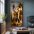 Картина Oedipus and The Sphinx, знаменитая картина Густава Моро, настенное украшение для гостиной