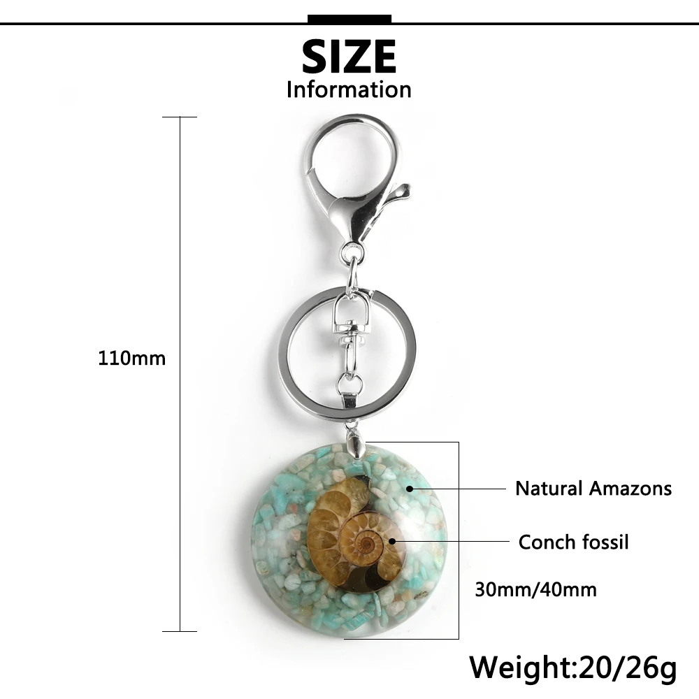 BOHO Conch Chip Amazons Stone Orgone подвеска брелок для пары мужчин и женщин Летний Пляжный