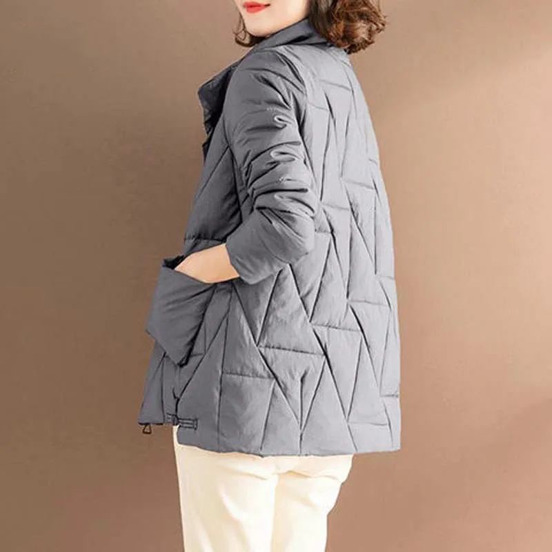 

2021 Women Winter New Casual Cotton Padded Outwear Lady Mid-Long Oversize Plus Cotton Parkas Female Loose Warm Thick Jacket