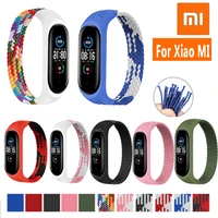 suitable for xiaomi bracelet strap xiaomi 3456 nfc single loop nylon braided elastic band millet bracelet 6 watch band
