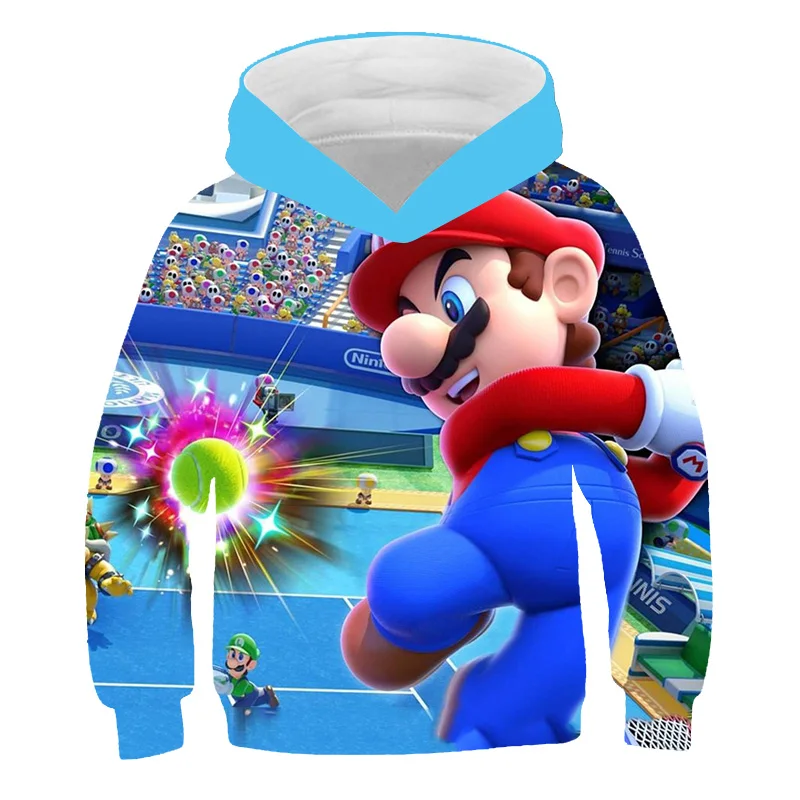 Свитшот для детей и мальчиков Классическая Толстовка в стиле Super Mario игр