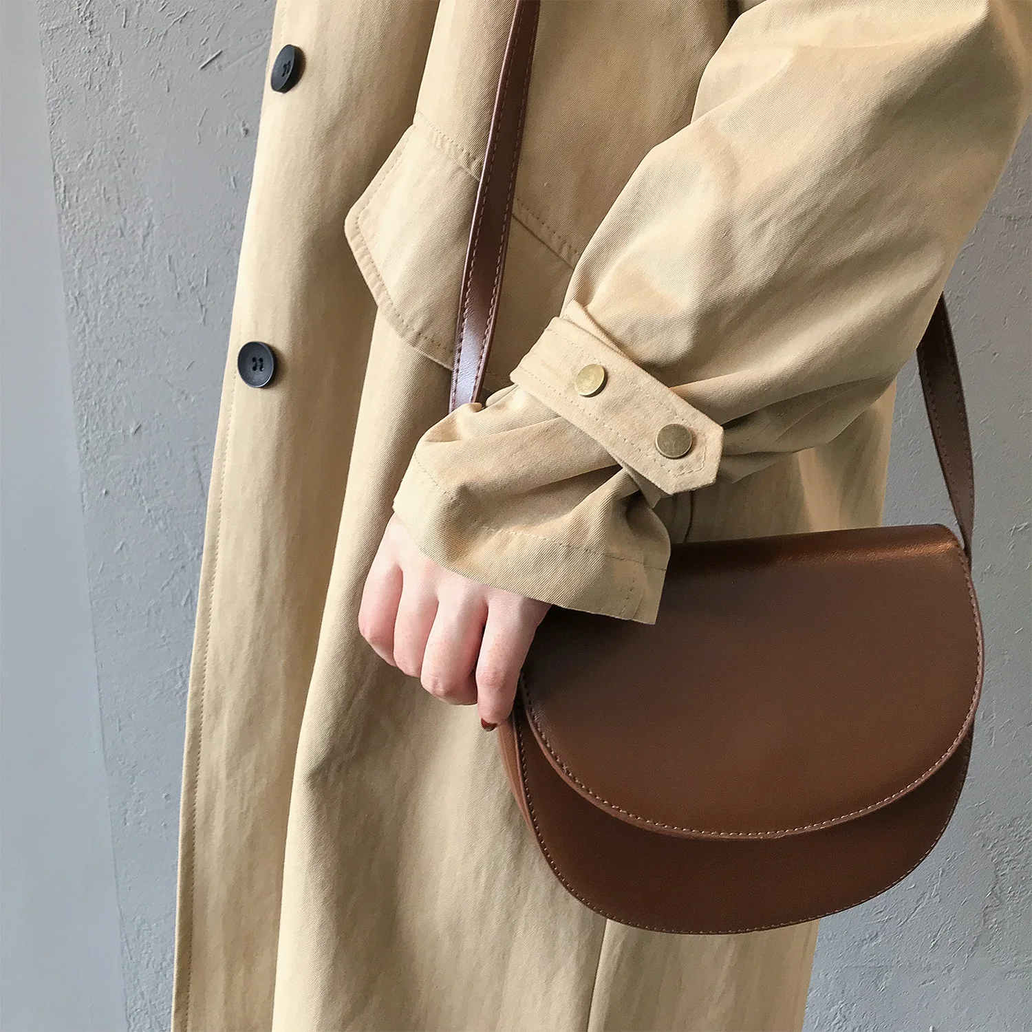 Женский Тренч с отложным воротником длинное пальто цвета хаки весна 2020 | Женская