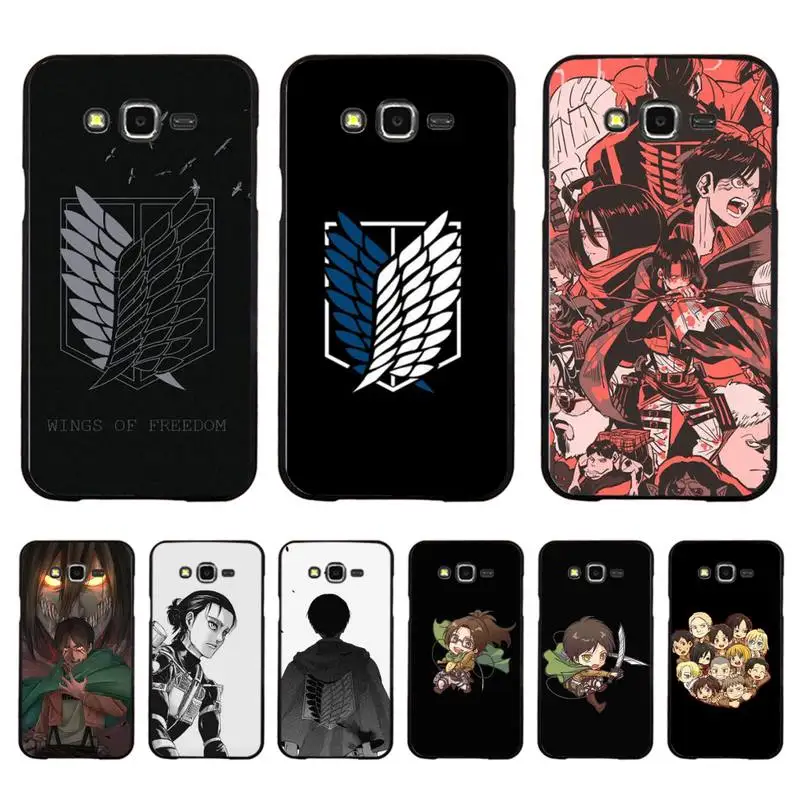 

Attack On Titan Japanese Anime Phone Case For Samsung Galaxy J4plus J6 J5 J72016 J7prime cover for J7Core J6plus