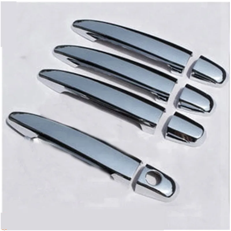sliver 1 keyhole Углеродного волокна дверные ручки крышки для toyota hilux fortuner innova hilux vigo 2008-2012 2013 Аксессуары Для yaris L vios - Цвет: sliver 1 keyhole