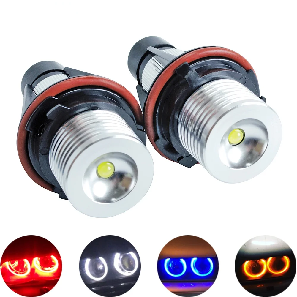 

2Pcs LED Angel Eyes Marker Lights Bulbs For E39 E53 E60 E61 E63 E64 E65 E66 E87 525i 530i xi 545i M5 Error Free 2*5W