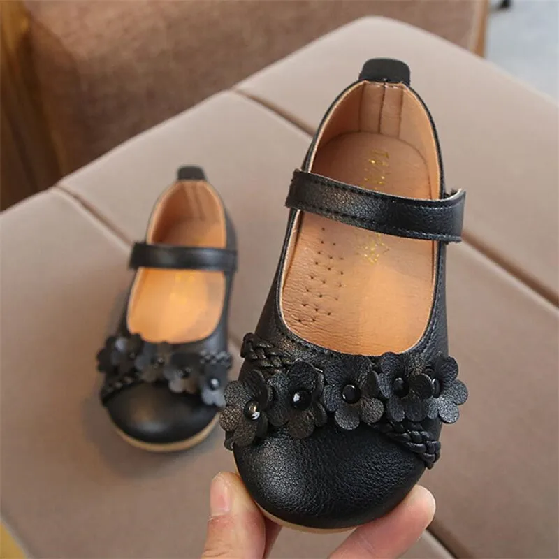 Новинка 2020 года Обувь для девочек принцессы из искусственной кожи на плоской