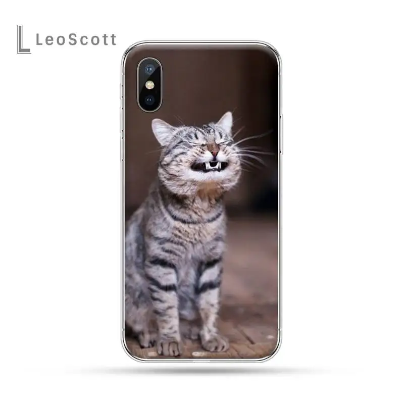 

Cute Animal Cat art pattern luxury protective Phone Case shell for iPhone 11 12 pro XS MAX 8 7 6 6S Plus X 5S SE 2020 XR