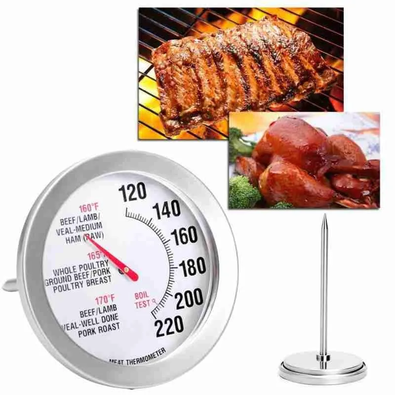 

Steel Oven Cooker Thermometer Temperature Gauge Mini Thermometer Grill Temperature Gauge for Home Kitchen Food