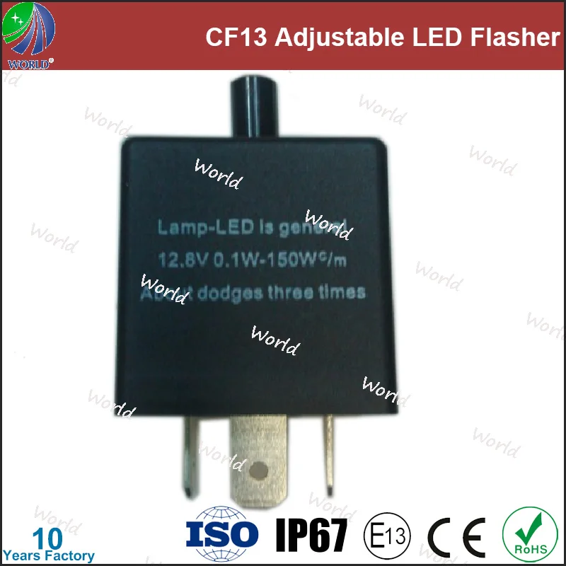 

Free Shipping,LED Flasher,High Quality,Adjustable,Turn Light,3Pins