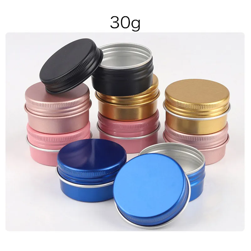 Пустые алюминиевые банки для хранения 100 банок девочек мыло из зеленого чая шт. 30