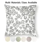 Монохромная наволочка Cloudman с изображением всех персонажей, наволочка из хлопка и льна, креативная наволочка с изображением героев из Супергероев Комиксов