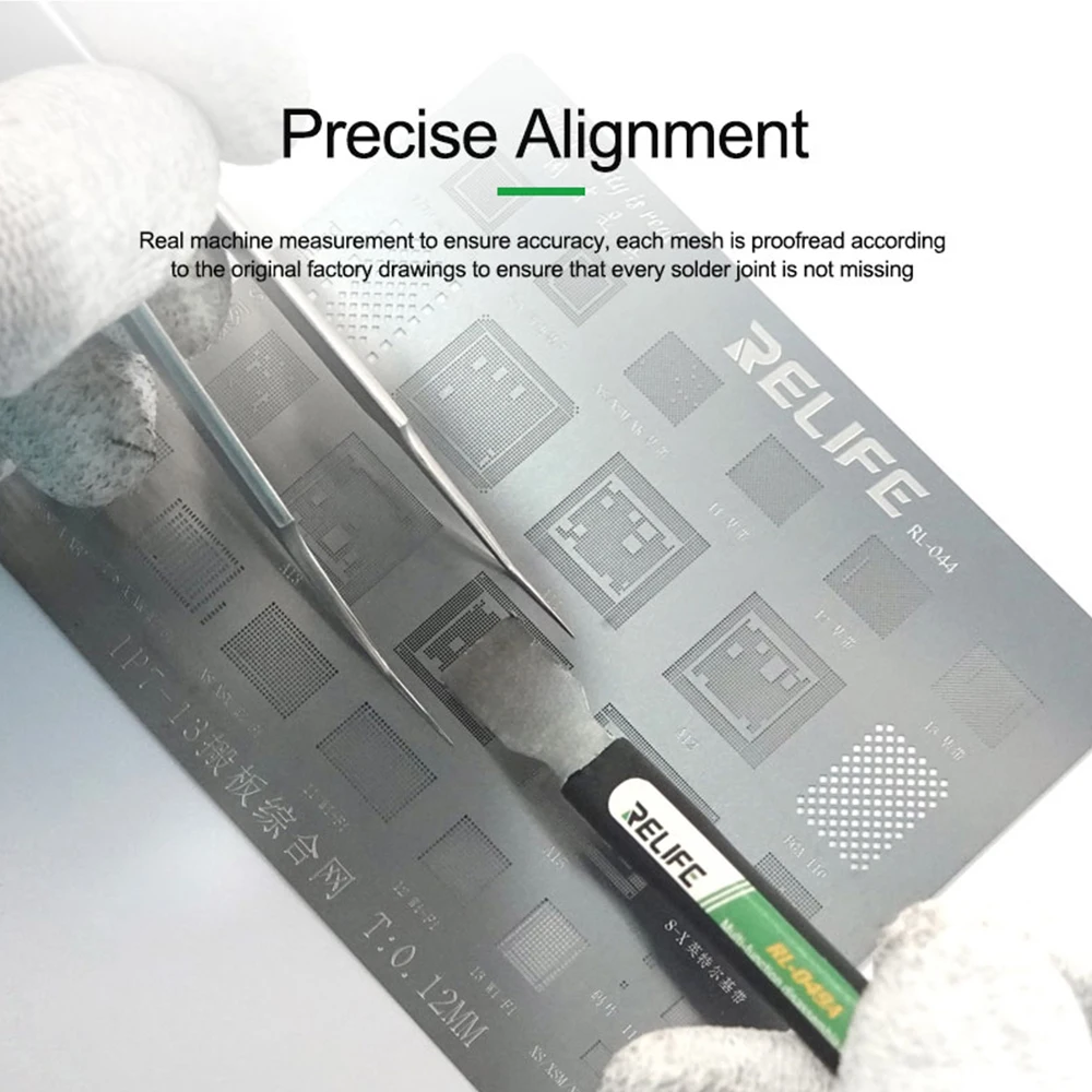 

Оловянная посадочная сетка BGA для материнской платы, подходит для IP13 13Promax 12 11 8G A14, для ремонта мобильных устройств, стальная сетка