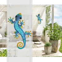wall decor metal lizard wall art for home garden decoration outdoor statues accessories sculptures and animales jardin