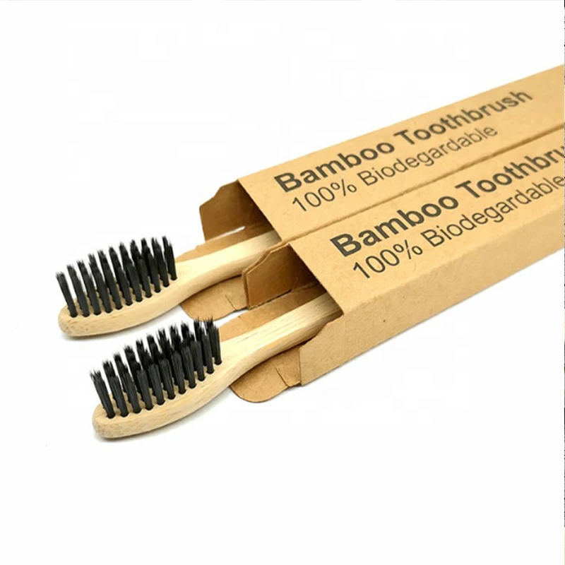 

10PCS Bamboo Toothbrush Eco-Friendly BPA Free Soft Bristle Charcoal Teeth Whitening Adult Toothbrushes Health Dental Oral Care