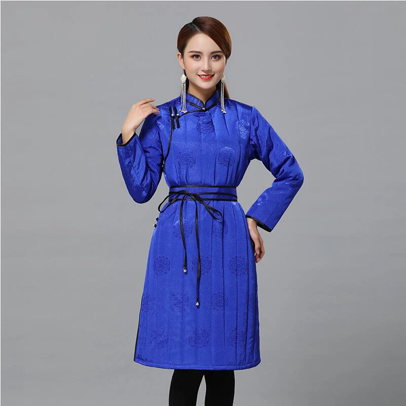 Этническое традиционное платье женское праздничное зимняя женская хлопковая