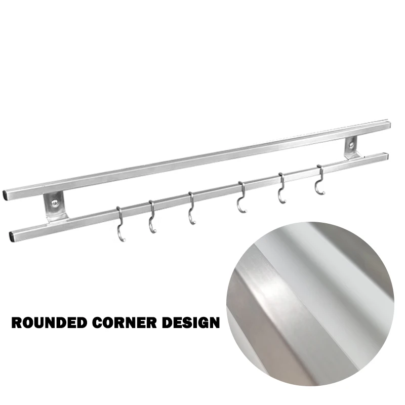 Настенный двойной крючок магнитный держатель для ножей Кухня домашней утвари