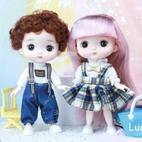 new dolls blue black eyes 16cm 13 movable joint doll with cute clothes beautifully dressed up 18 bjd doll diy toy gift for gril