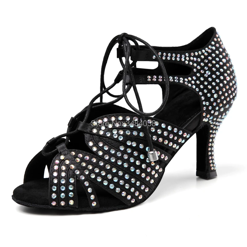 Наташа обувь для латинских танцев со стразами танцевальная взрослых женщин