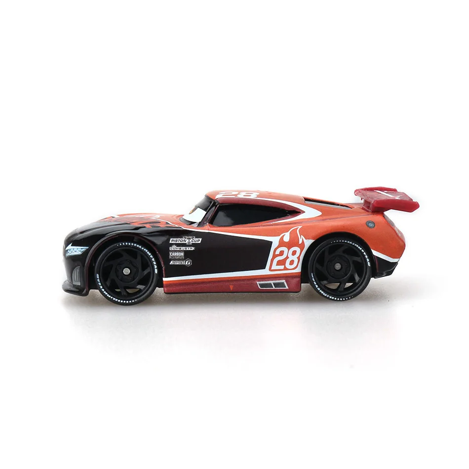 Disney Pixar Cars 2 3 Lightning 40 стиль Mcqueen Mater Jackson Storm Ramirez 1:55 литой автомобиль металлический сплав мальчик детские игрушки подарок