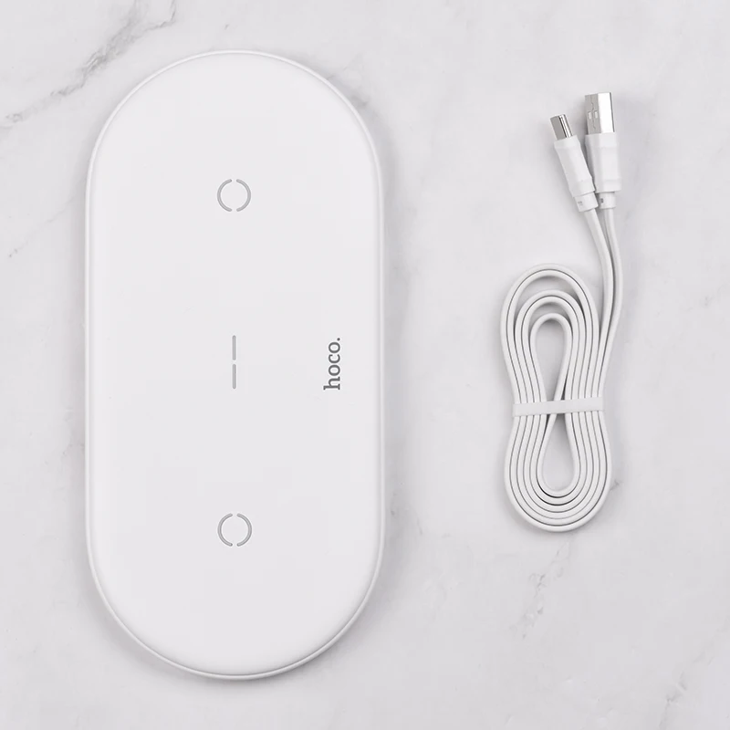Беспроводное зарядное устройство HOCO 18 Вт для Samsung S10 S20 S9 Note 10 9 быстрая зарядка USB Qi