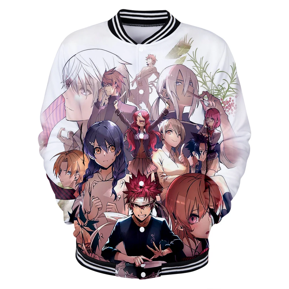 Пищевые войны Shokugeki no Soma куртка уличная Удобная бейсбольная модная с длинным