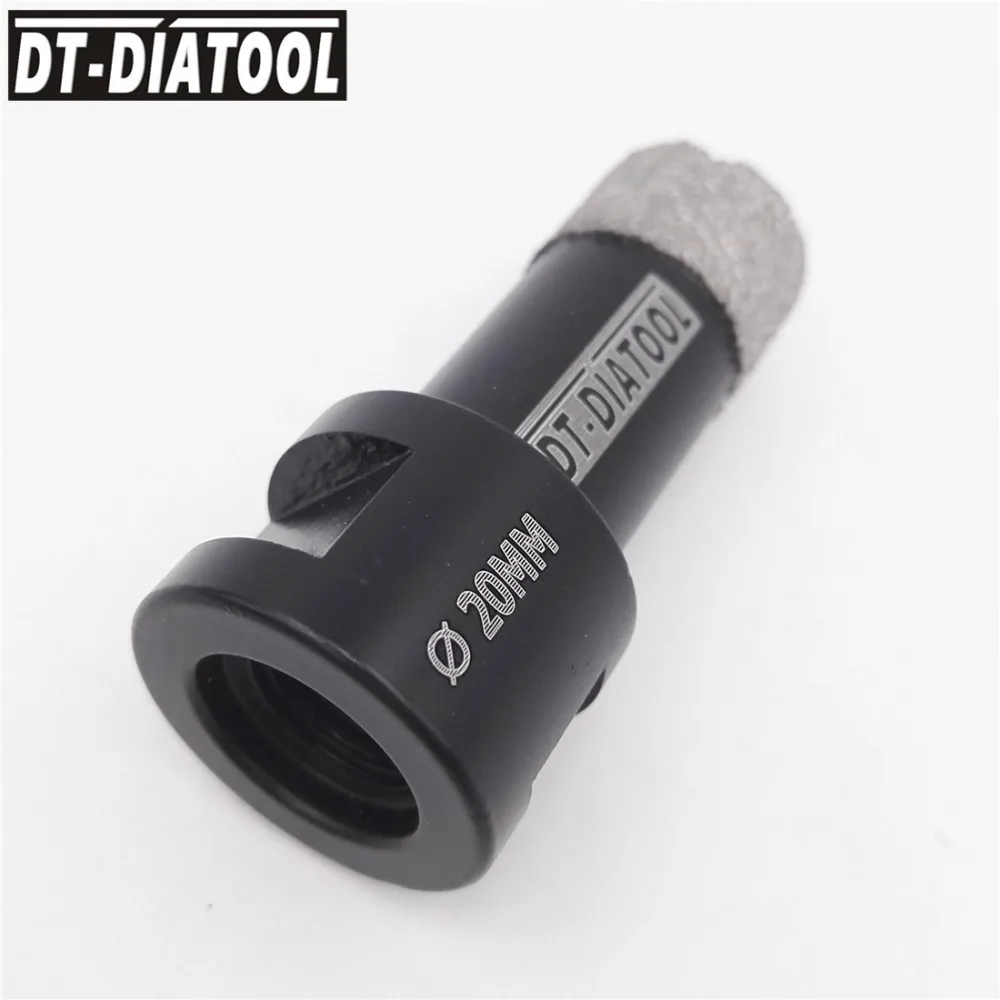 DT-DIATOOL вакуумной пайки алмазного сухого бурения коронки отверстие пилы M14 или 5/8-11 резьбовые сверла для керамической плитки фарфора