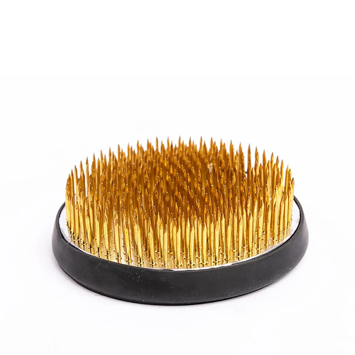 

Large Ikebana Kenzan Flower Frog Floristry Round Pin Rubber Base Holder Floral Decor Pot