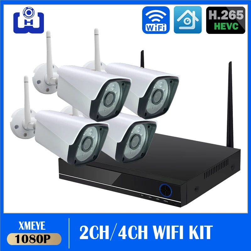 

Беспроводная система видеонаблюдения NVR, 1080 каналов, P, Wi-Fi, HD камера ночного видения, наружная система видеонаблюдения, IP-система безопаснос...