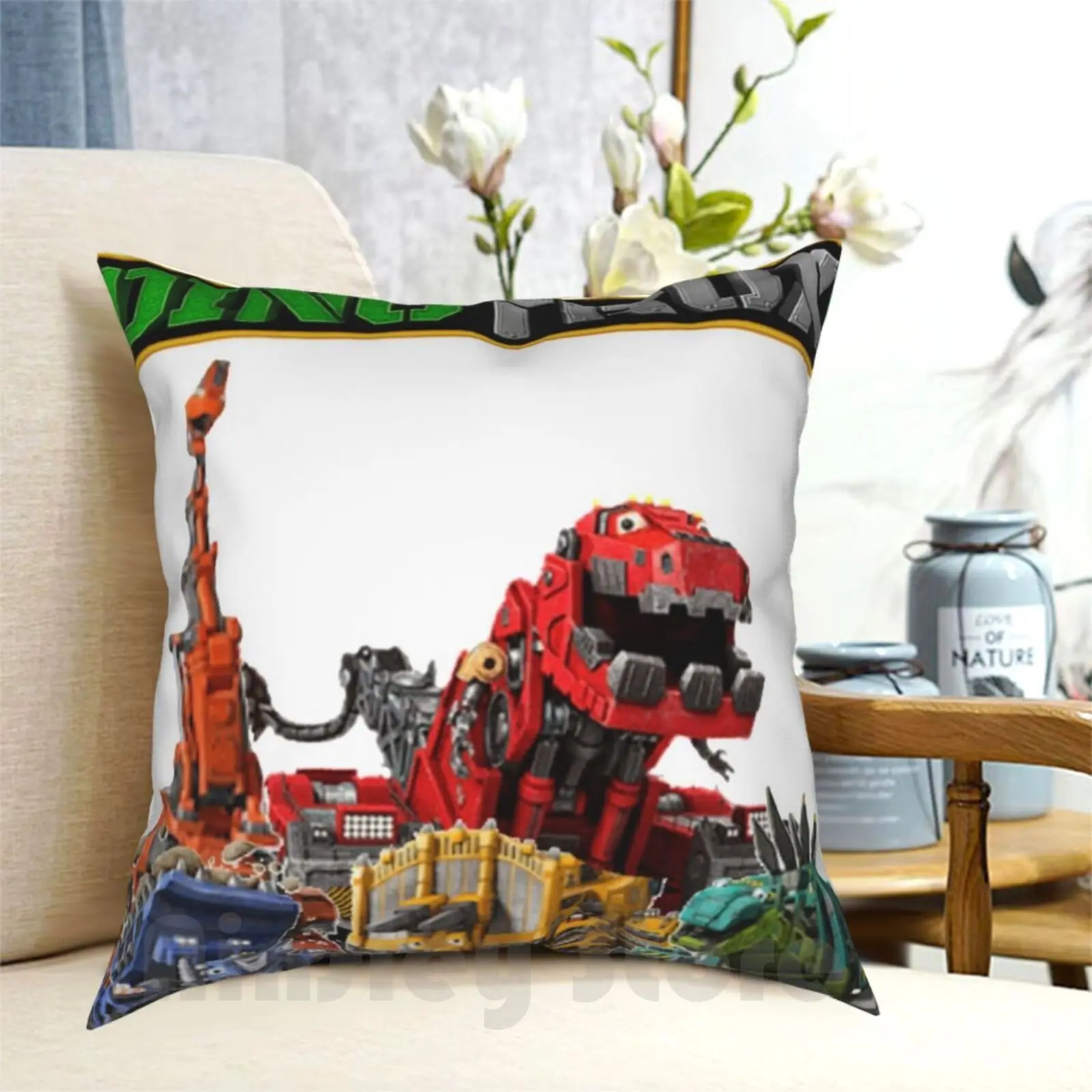 Dinotrux Мультяшные Детские подушки для фотографирования домашняя мягкая диванная