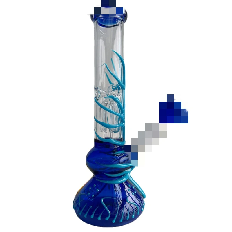 

Hookah Mouth Glass Integrated Design Bowl Tube Welded Together Transparent Shisha Tool Manual Welding Borosilicate toy