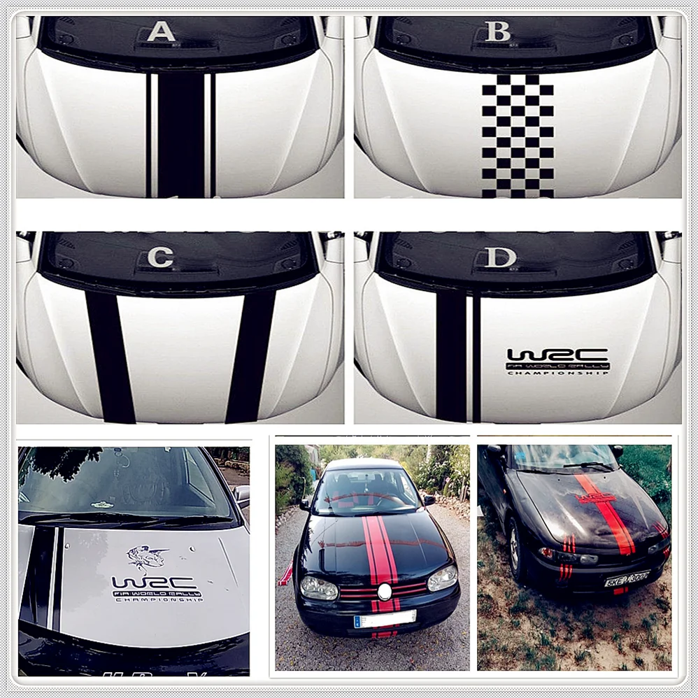 Виниловая наклейка на голову для кузова автомобиля гоночная Toyota Yaris Tundra TAOMA RAV4