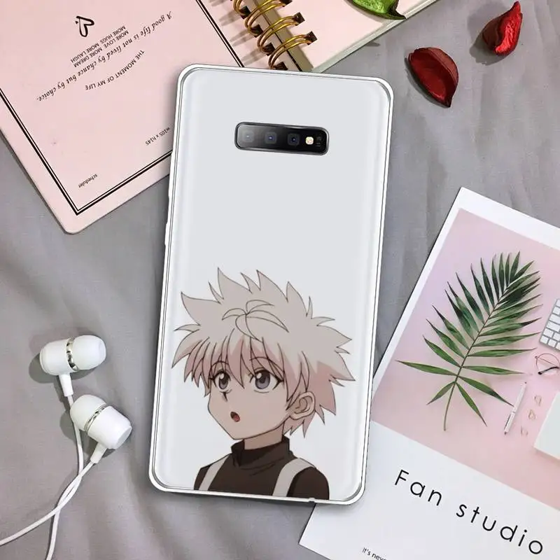 

Killua Zoldyck Hunter X Hunter anime Phone Case Transparent For Samsung Galaxy S A 5 7 8 9 2015 20 edge plus 10 e lite 2019