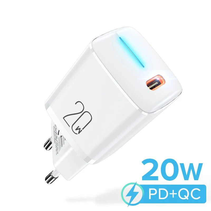 

Portable USB Type C Wall Charger 20W High Speed PD3.0 for MacBook Pro/Air iPad Pro for iPhone 13 12 Pro Max Xiaomi 11 Huawei P40