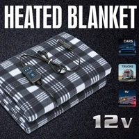 12v car winter hot polar fleece constant temperature heating blanket car electric blanket cover pad mat warmer pad for auto