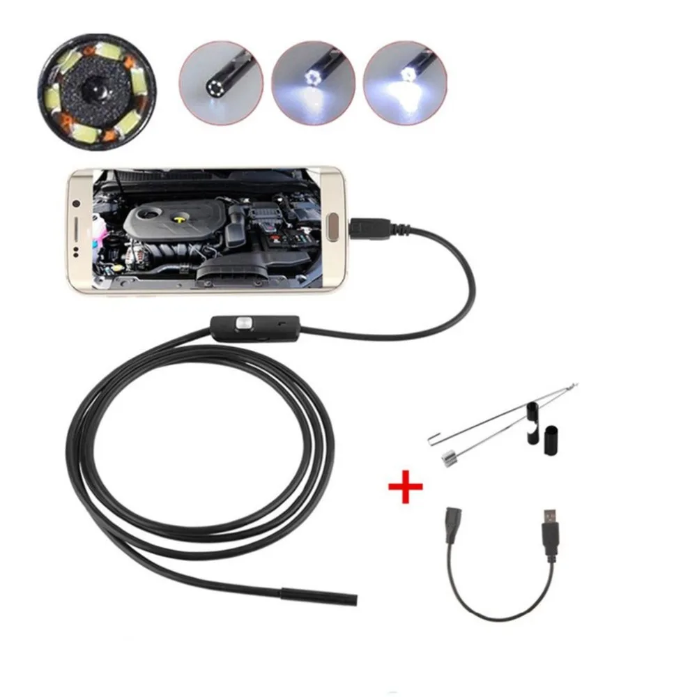 

new 1m For Android WIFI Endoscope Waterproof Borescope Inspection Camera 8 LED a long effective focal length DFDF