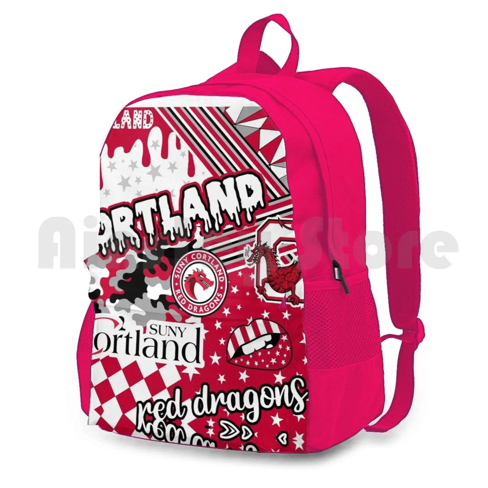 Cortland Outdoor Hiking Backpack Waterproof Camping Travel Red Cstate Game Day University Of Football College | Багаж и сумки