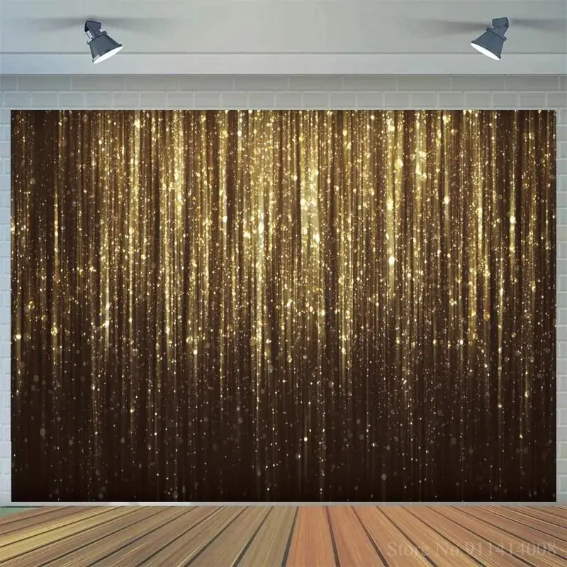 

Golden Gradient Sand Glitter Christmas Photo Backgrounds Prom Photography Backdrops For Children Baby Family Party Photobooth