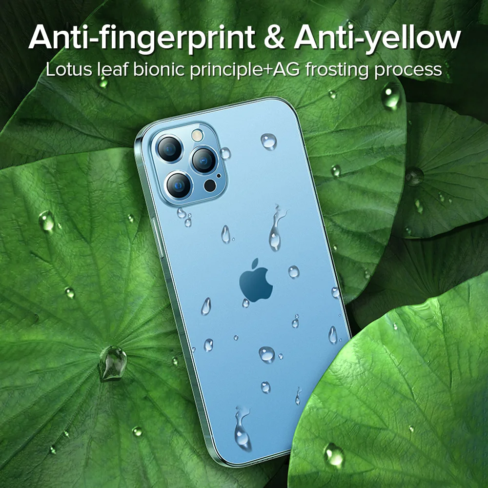 Матовый чехол для телефона Joyroom iPhone 13 12 Pro Max с защитой объектива и от отпечатков