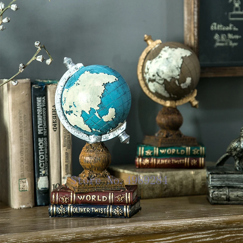 Ремесла в скандинавском стиле ретро с рисунком глобуса креативные домашние