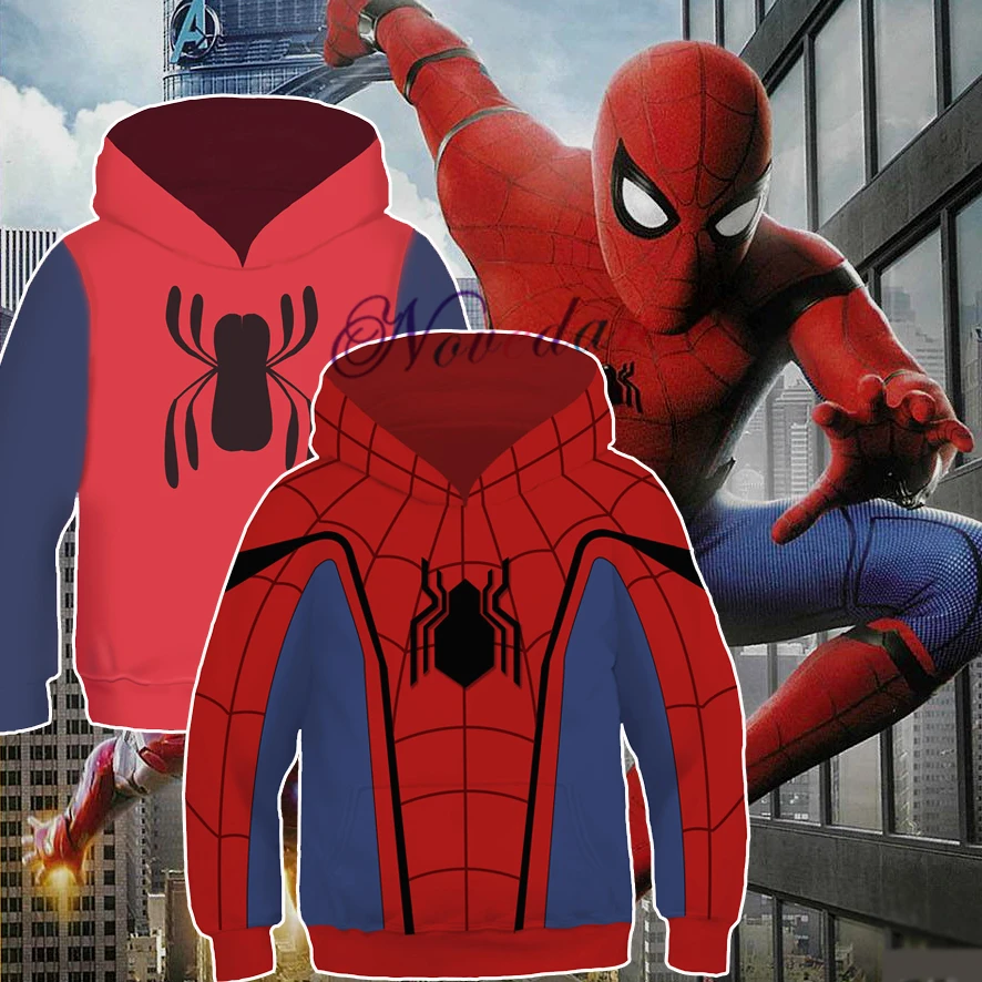 Sudadera con capucha de Venom Spider para niños, disfraz de Homecoming de lujo en 3D, traje con capucha para Halloween y Navidad