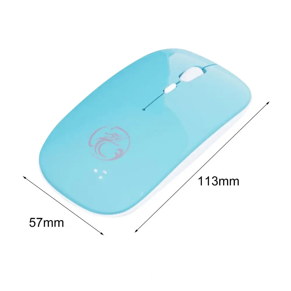

2021 New Rechargeable Dual-Mode Computer Mouse Bluetooth 5.1 800/1200/1600 DPI Wireless Gaming Mouse Mute Desktop Mini Mouse