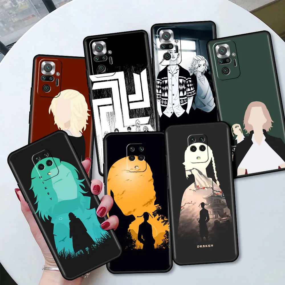 

Tokyo Avengers Anime Phone Cover for Xiaomi Redmi Note 9S 9 8 7 8T 10 Pro 9C 9A 7A 6A 8A 6 K40 Tpu Funda Soft Back Case