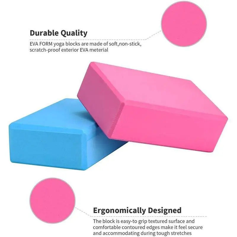 

EVA Yoga Block Fitness Foam Block Brick Cross fit Exercise Workout Training Bodybuilding High-density environmental Supplies