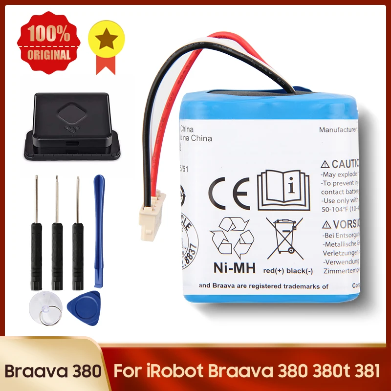 Оригинальный запасной аккумулятор 7 2 В для iRobot Roomba 380 Braava 380t 381 MINT 5200C 5200 2000