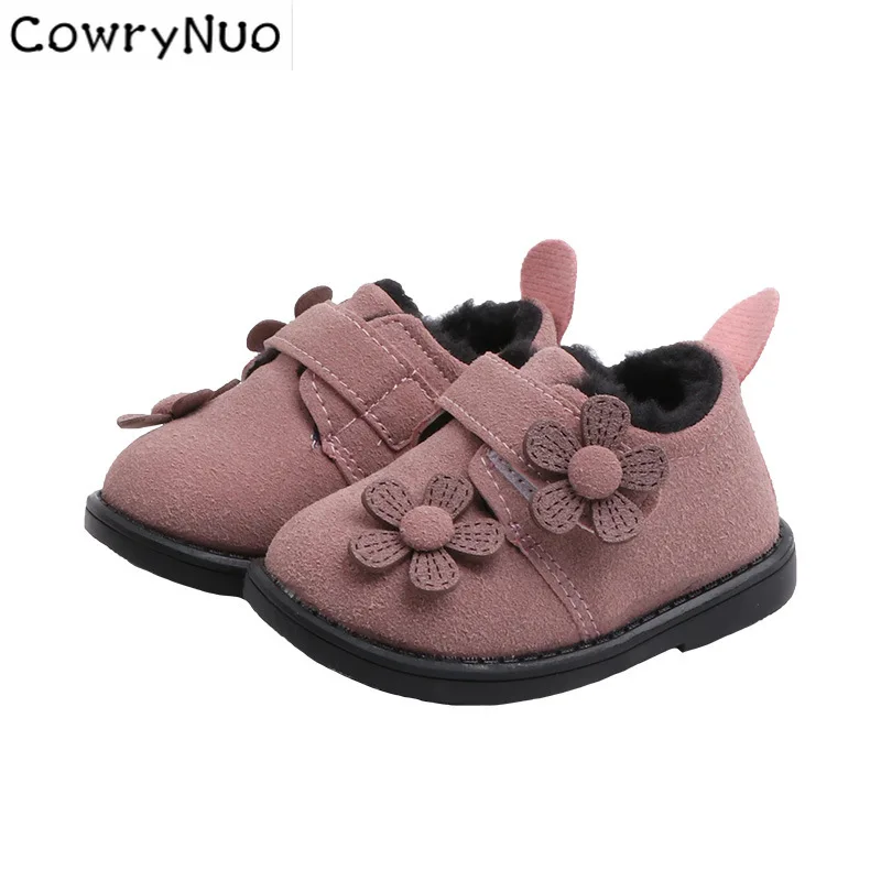 Стелька 11-13 см новая зимняя теплая обувь для маленьких девочек повседневная на