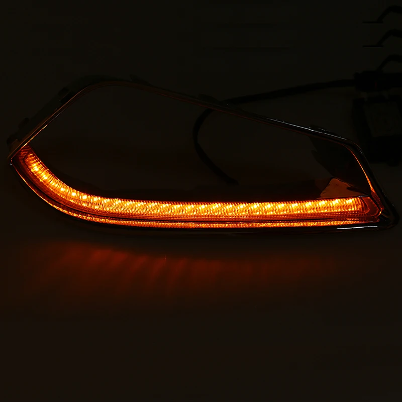 

POSSBAY White+Yellow LED DRL Daytime Running Lights for Chery Tiggo 5 2013 2014 2015 Turn Signal Front Lower Bumper Grilles