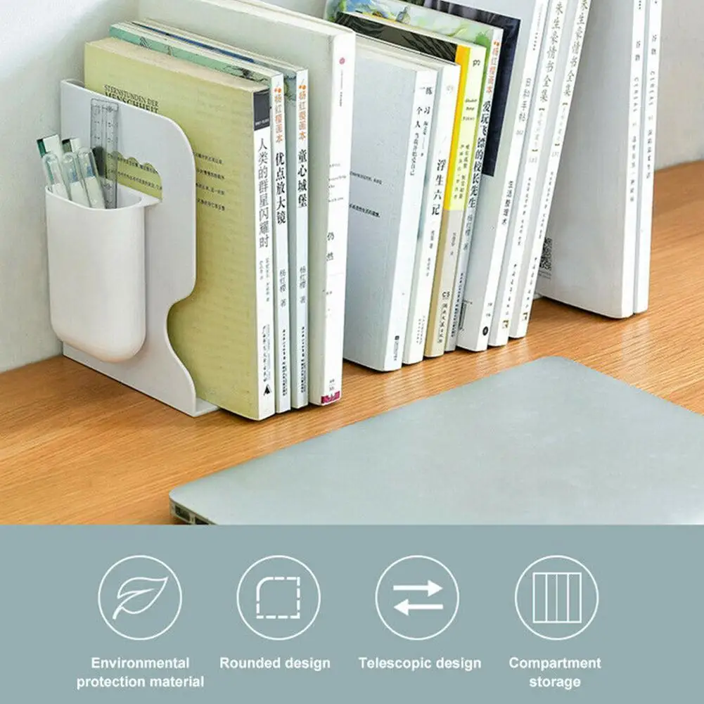 

Creative Telescopic Book Stand Simple Office School Bookends Book Book Storage Desktop By Student Desk Stand Book L9M3