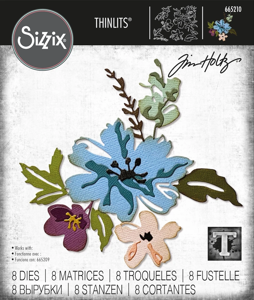 

Hot Sale Brushstroke Flowers 2 Thinlits Metal Cutting Dies Diy Scrapbook Embossed Paper Card Album Craft Template New Arrive