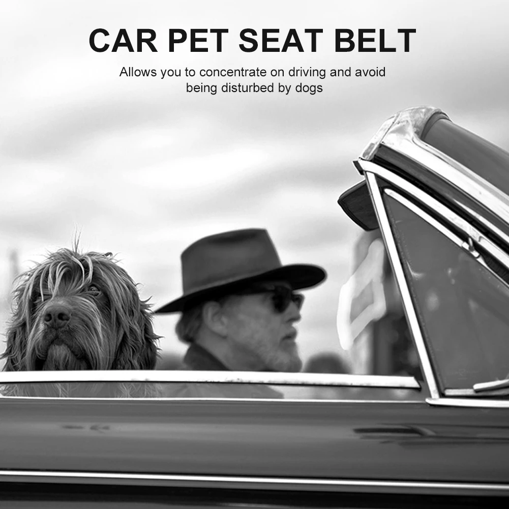 

8 Colors Dog Cat Safety Car Seat Belt Adjustable Harness Leash Nylon Car Headrest Restraint Travel Clip for Small Medium Dogs